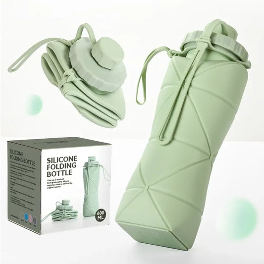 600ML Silicone Folding Water Bottle